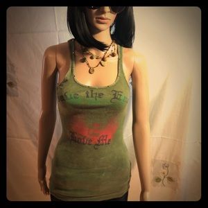 Sugar n Rox tank (small) with free necklace